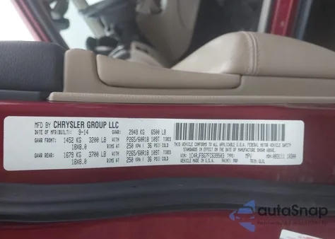 2015 Jeep Grand Cherokee Limited z USA, uszkodzony, nr VIN 1C4RJFBG7FC639503